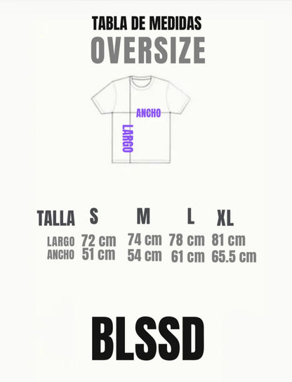 Playera oversize BLSSD Blanca